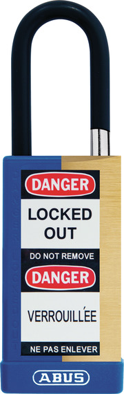 Padlock brass 74MLB/40 KD blue 459T56