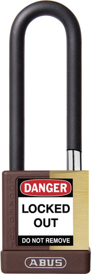 Padlock brass 74M/40HB75 KD brown 459T85
