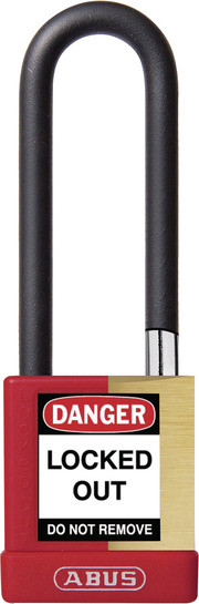 Padlock brass 74M/40HB75 KD red 459T81