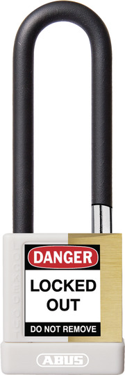 Padlock brass 74M/40HB75 KD white 459T87