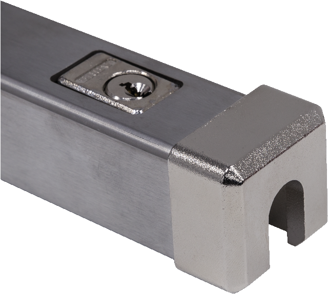 vensterbeveiligingsstang FPR217 rvs-look detail