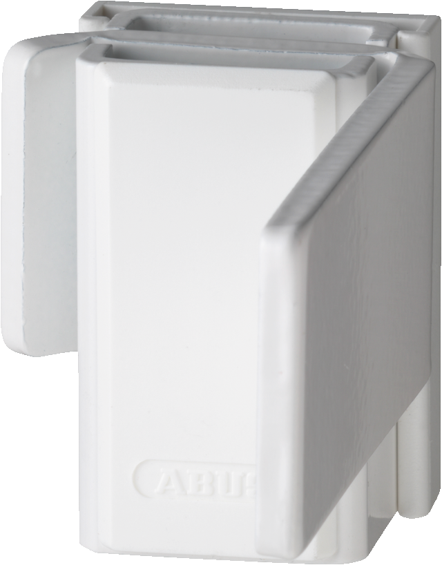 verrou de fenêtre SW20 blanc vue de face inclinée