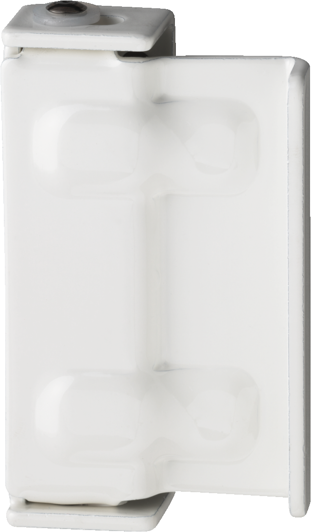 seguro adicional para ventana SW2 blanco vista frontal oblicua