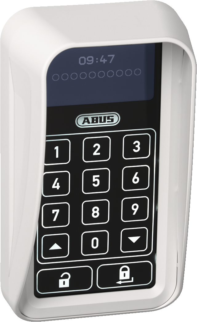 pare-vue pour clavier sans fil HomeTec Pro CSS3000 vue de face inclinée blanc vue de face inclinée