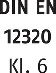 CEN: Logo of the European norm for padlocks EN-12323 (class 6)