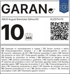 EU-GARAN-Label - KLZS714 FS