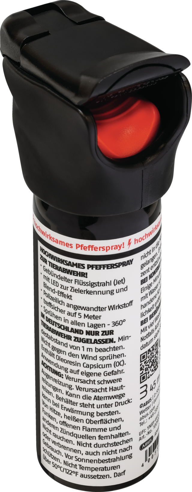 Abwehrspray SDS80 LED Rückansicht