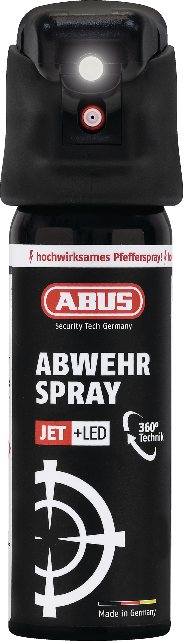 Abwehrspray SDS80 LED Frontansicht Licht an