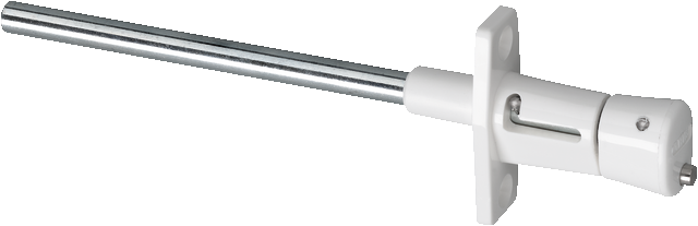 protection pour volets roulants RS87 blanc vue de face inclinée