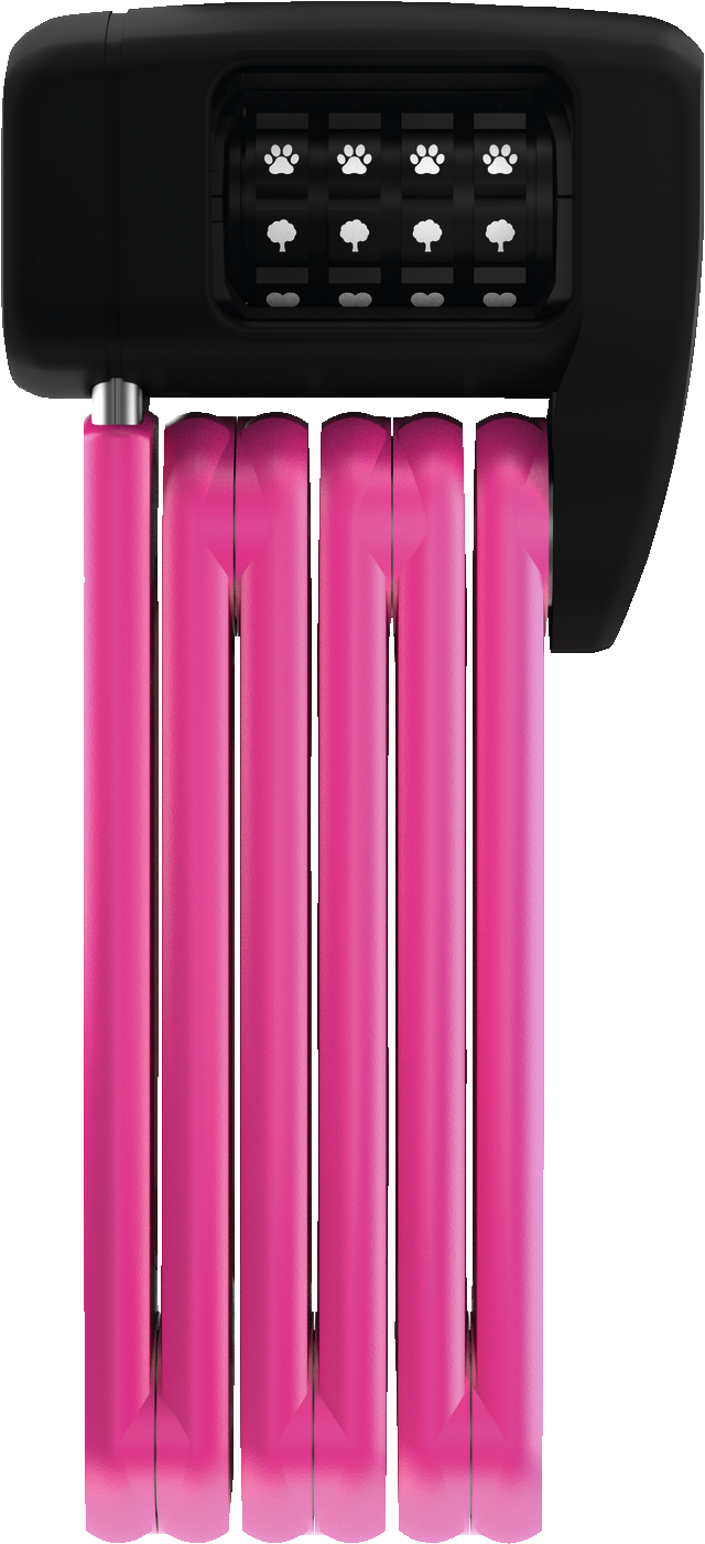 Antivol pliable BORDO™ LITE MINI 6055C/60 pink SYMBOLS