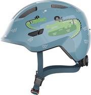 Smiley 3.0 blue croco shiny zijaanzicht