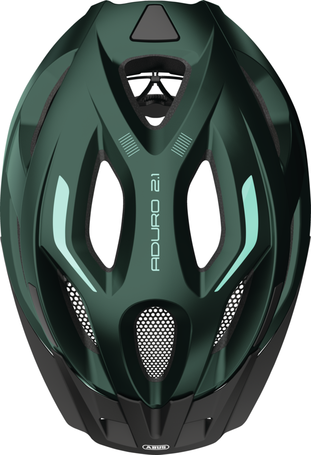Aduro 2.1 smaragd green vue de dessus avec visière