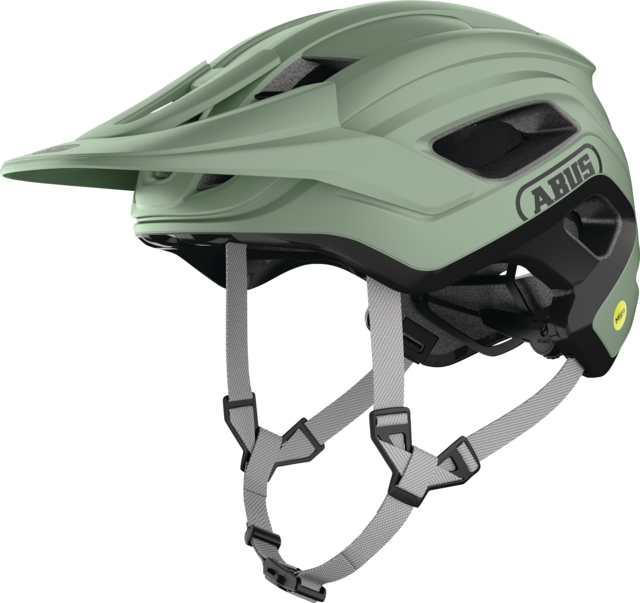 CliffHanger MIPS mist green vista frontale obliqua
