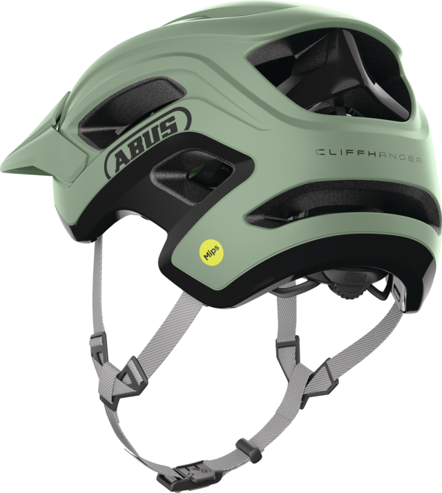 CliffHanger MIPS mist green vista posteriore obliqua
