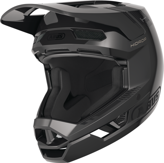 HiDrop shiny black oblique front view