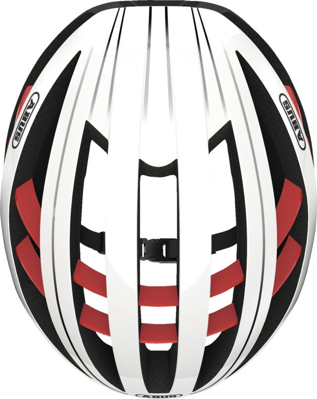 Aventor blaze red vue de dessus