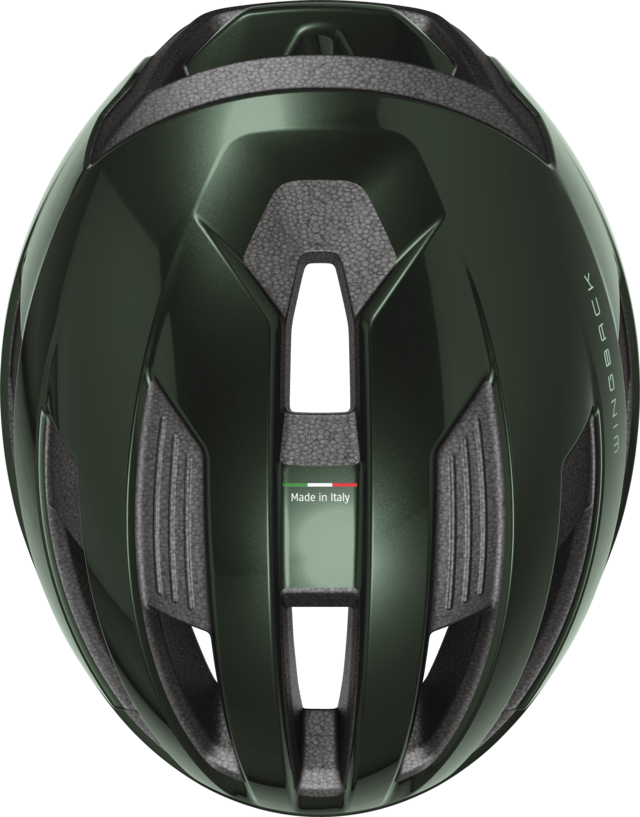 WingBack moss green set ovenfra