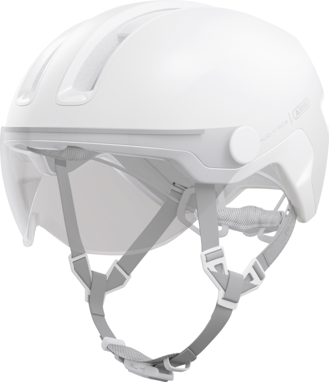 HUD-Y ACE pure white vue de face inclinée