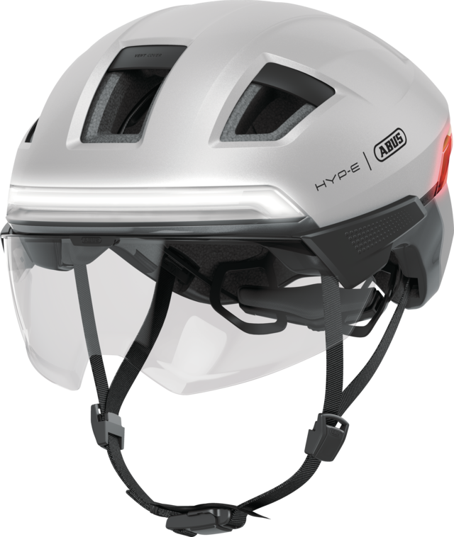 HYP-E BL.ACE gleam silver ohne EarPads schräge Frontansicht