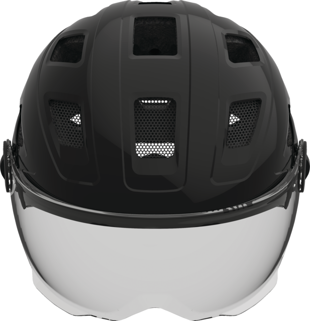 Hyban+ smoke visor black front view