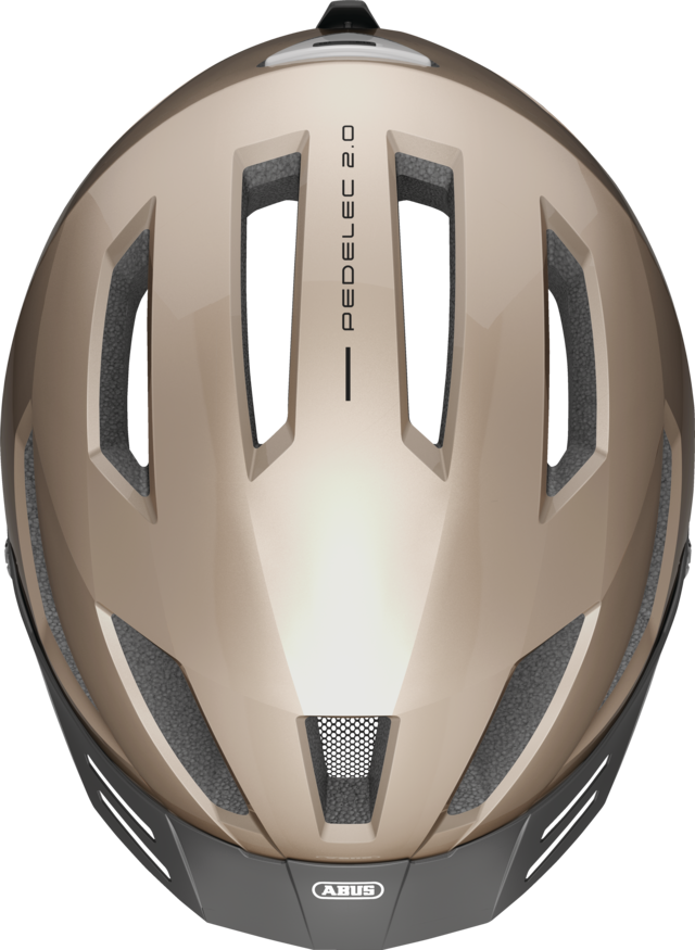 Pedelec 2.0 champagne gold vista dall'alto