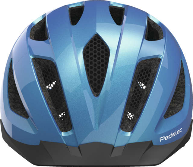 Pedelec 1.1 steel blue Frontansicht