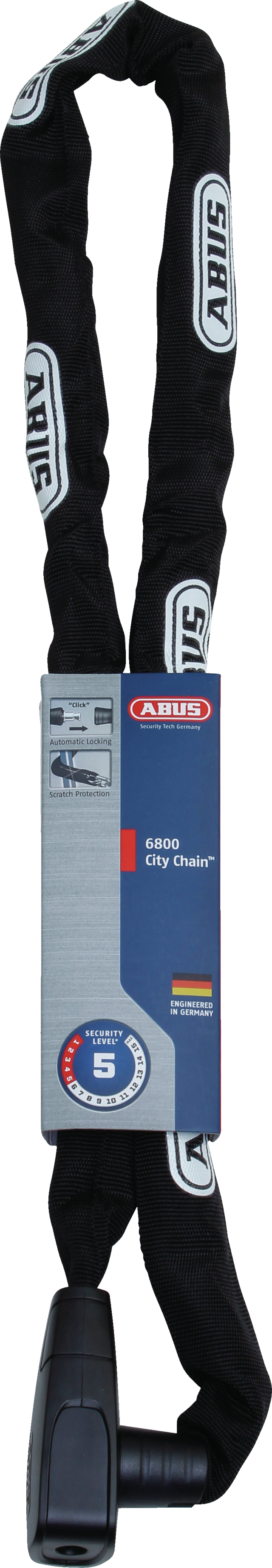 Kjettinglås CityChain 6800/110 black