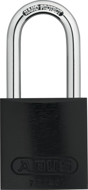 Vorhangschloss Aluminium 72/40HB40 schwarz vs.