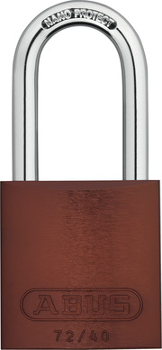 Padlock aluminium 72/40HB40 brown kd.