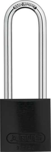 Padlock aluminium 72/40HB75 black
