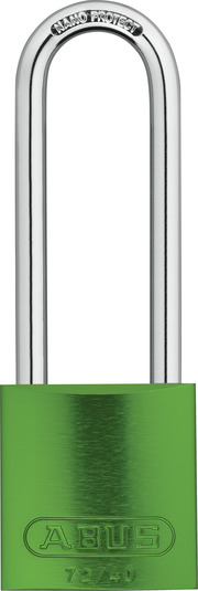 Padlock aluminium 72/40HB75 green