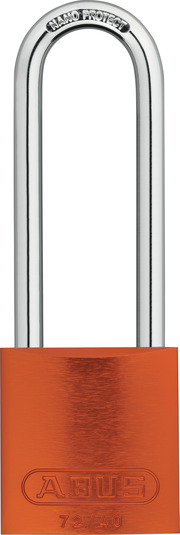 Padlock aluminium 72/40HB75 orange