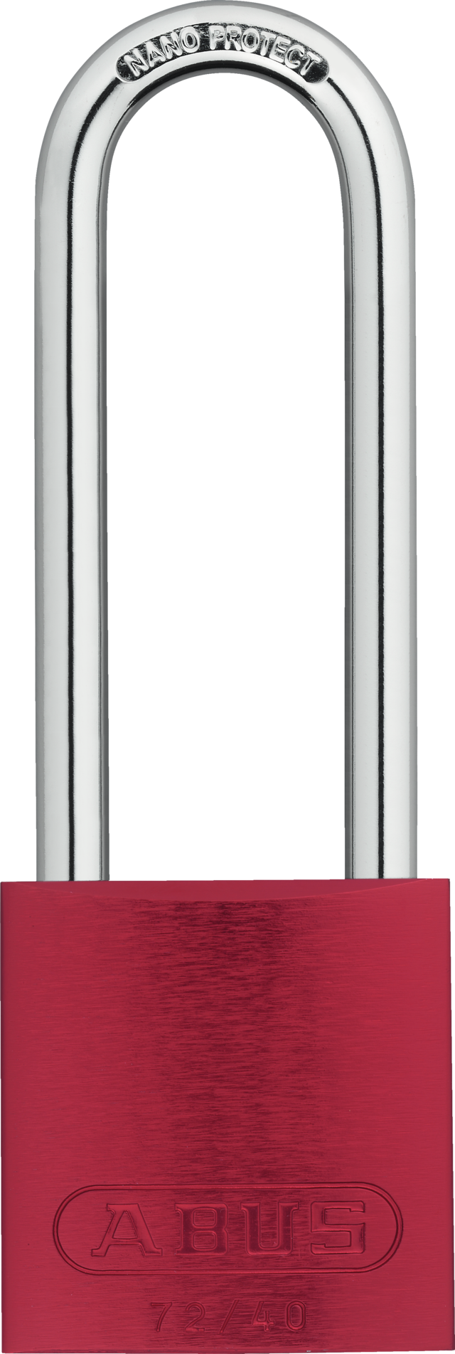 Vorhangschloss Aluminium 72/40HB75 rot