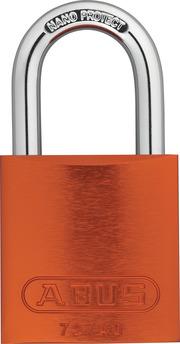 Aluminiumhänglås 72/40 orange kd.