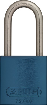 Vorhangschloss Aluminium 72IB/40HB40 blau vs.