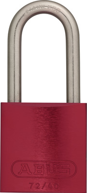 Vorhangschloss Aluminium 72/40HB75 rot