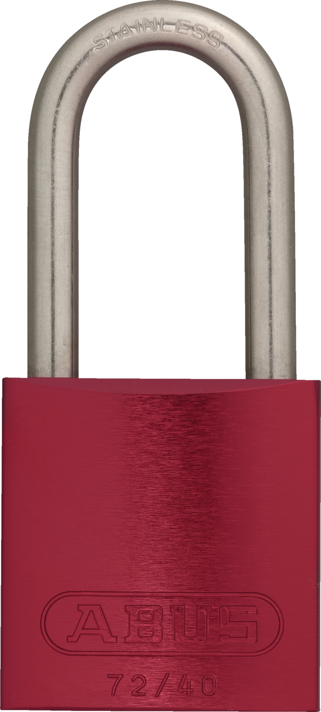 Cadenas en aluminium 72/40HB75 rouge