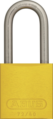 Aluminium Padlock 72IB/40HB40 yellow