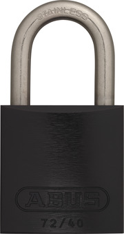 Vorhangschloss Aluminium 72IB/40 schwarz vs.