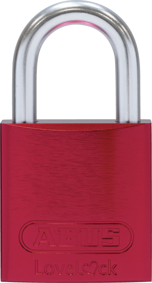 Cadenas en aluminium 72LL/40 rouge