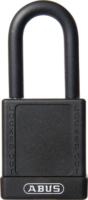 Padlock aluminum 74/40 black