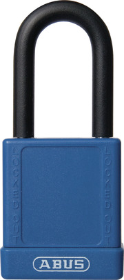 Padlock aluminum 74/40 blue