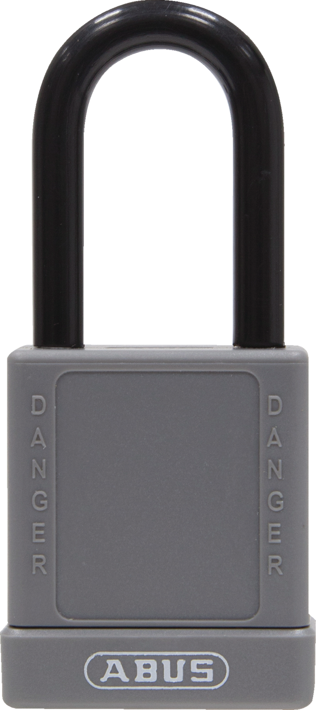 Vorhangschloss Aluminium 74/40 grau