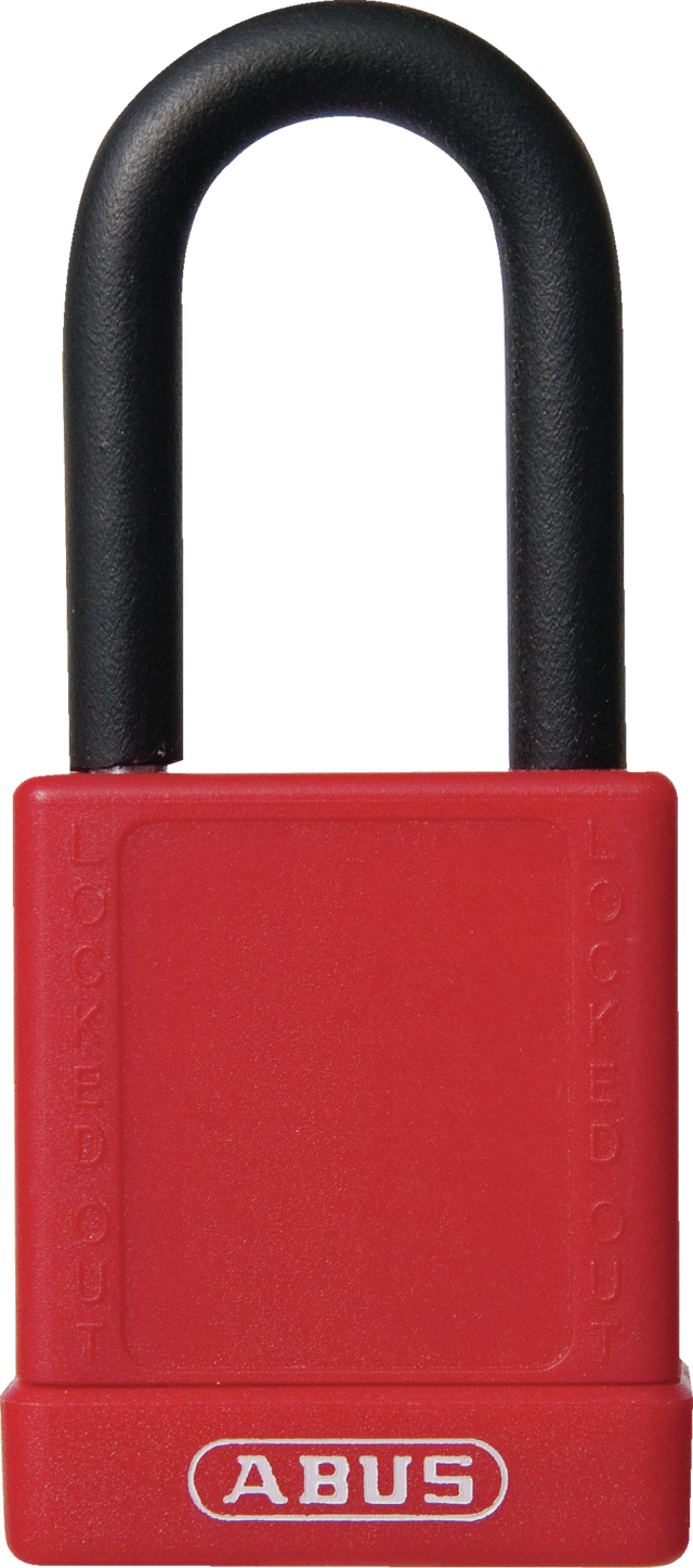 Vorhangschloss Aluminium 74/40 rot
