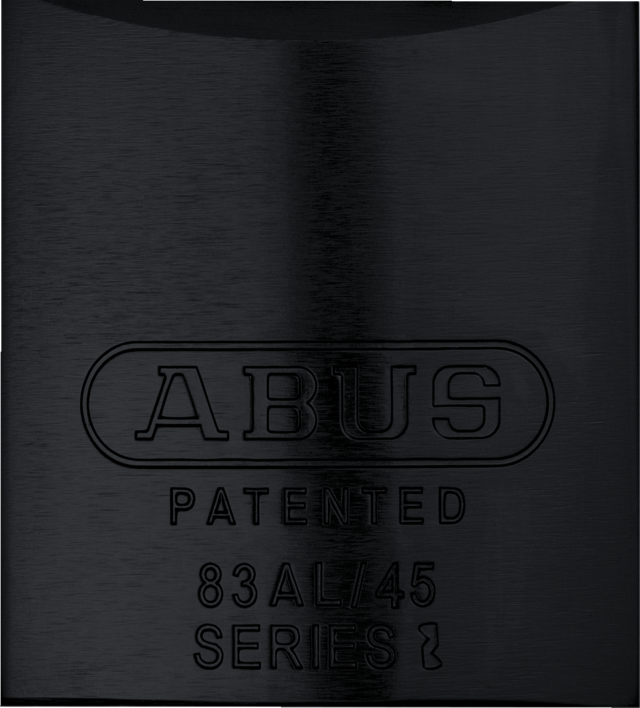 Cadenas en aluminium 83AL/45 S noir (sans cylindre)