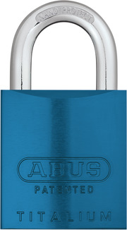Padlock aluminum 83AL/45 S blue (without cylinder)