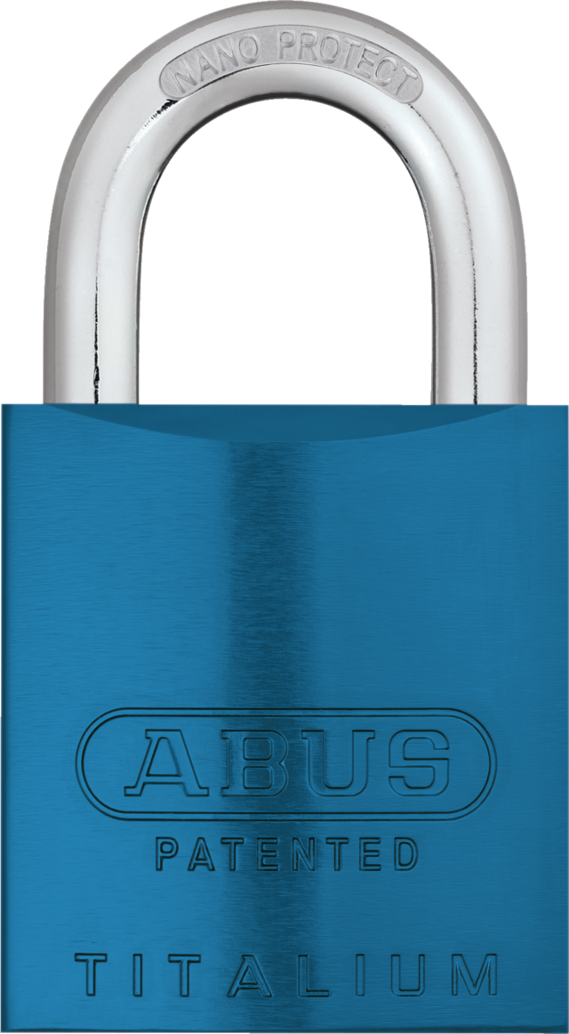 Cadenas en aluminium 83AL/45 S bleu (sans cylindre)
