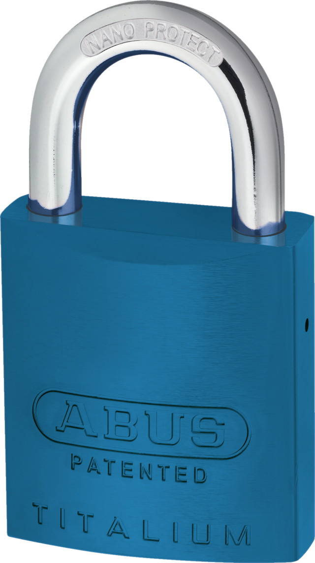 Cadenas en aluminium 83AL/45 S bleu (sans cylindre)