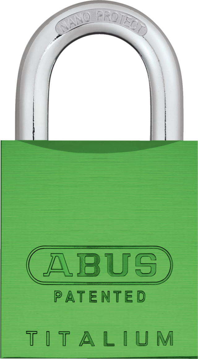 Cadenas en aluminium 83AL/45 S vert (sans cylindre)