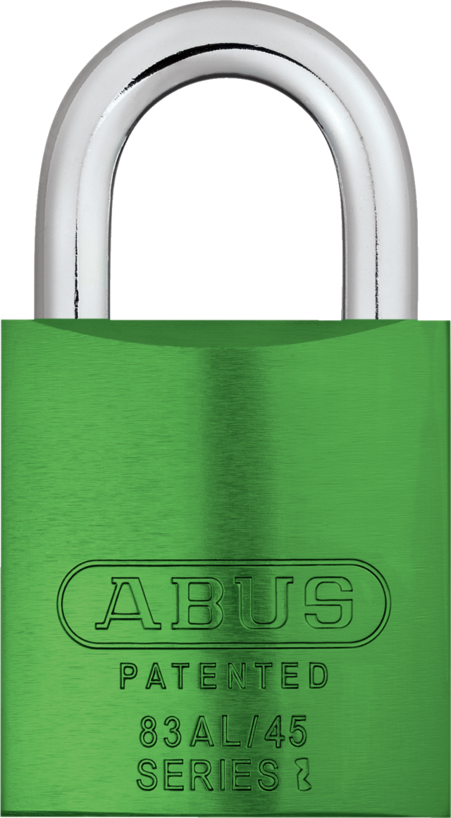 Cadenas en aluminium 83AL/45 S vert (sans cylindre)
